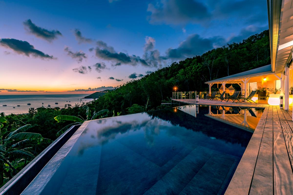 A louer villa à bouillante vue mer et coucher de soleil - Guadeloupe