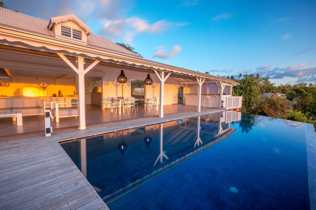 A louer villa à bouillante vue mer et coucher de soleil - Guadeloupe