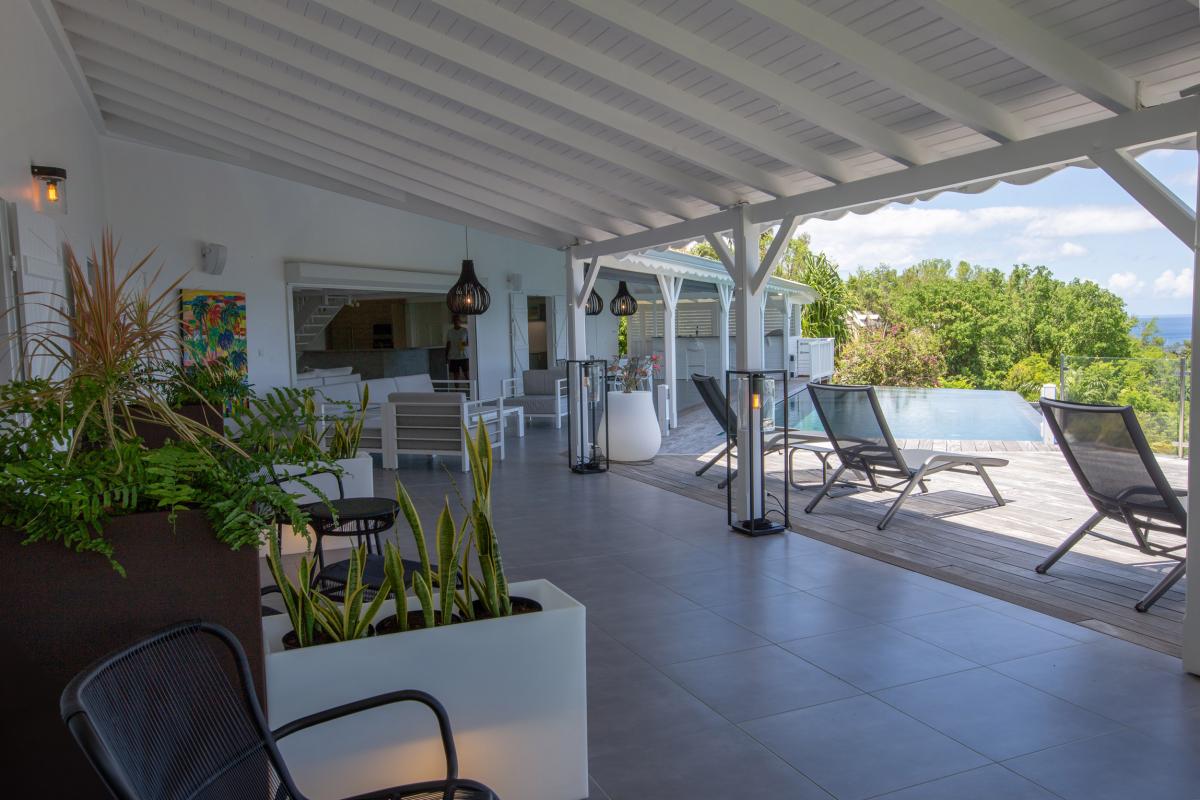 A louer villa à bouillante vue mer et coucher de soleil - Guadeloupe