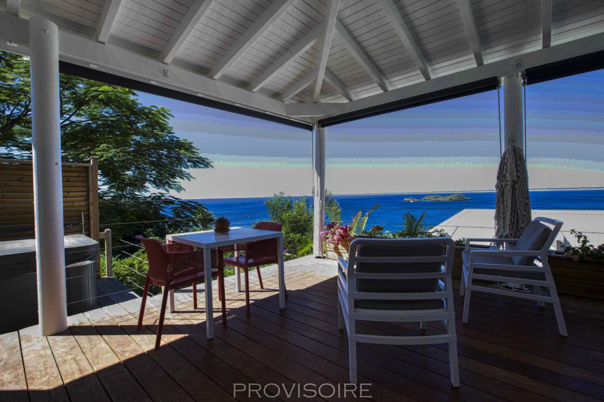 Villa Bouillante Guadeloupe__terrasse vue mer