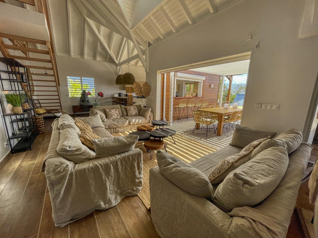 Location Villa 3 chambres Bouillante Guadeloupe-salon
