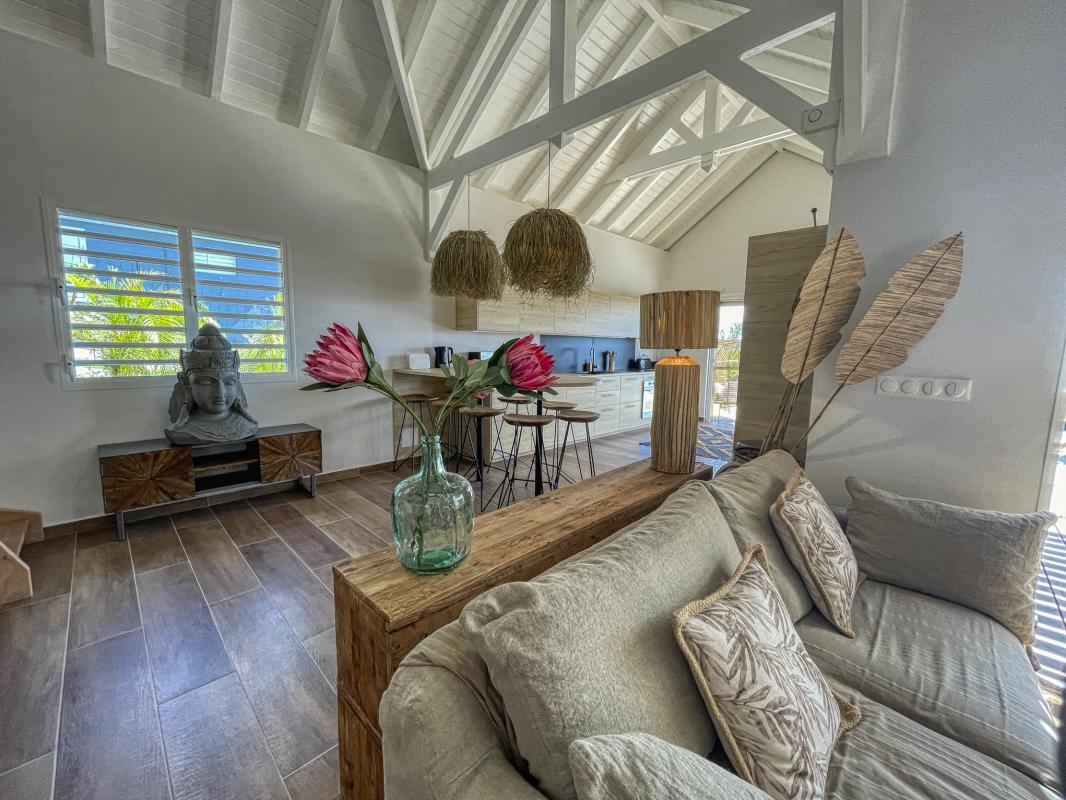 Location Villa 3 chambres Bouillante Guadeloupe-salon
