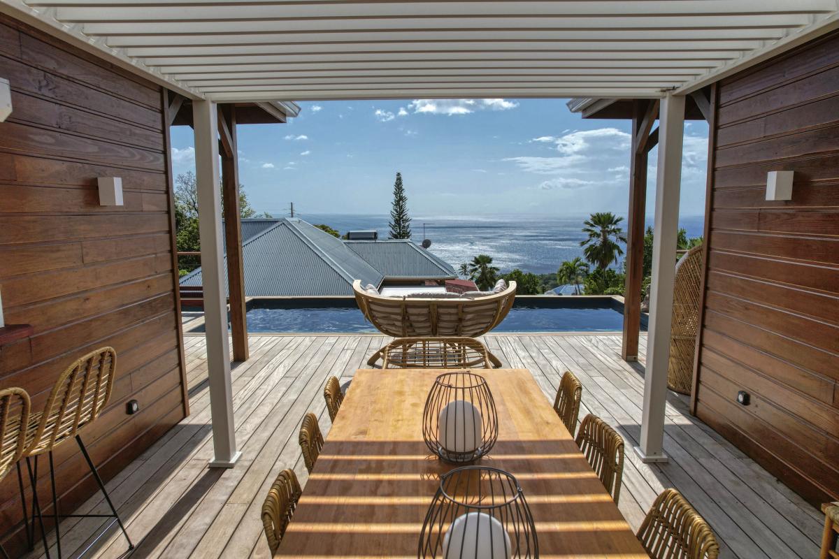 Location Villa 3 chambres Bouillante Guadeloupe-terrasse