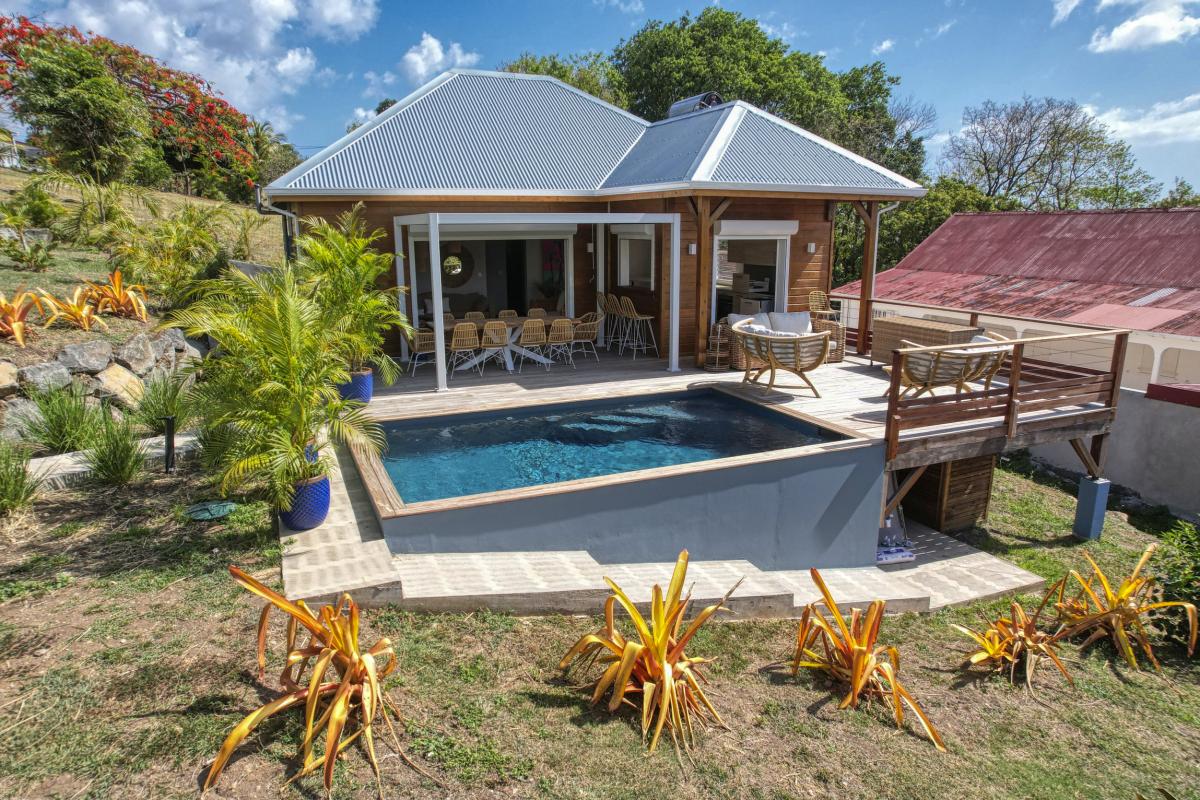 Location Villa 2 chambres Bouillante Guadeloupe-ensemble