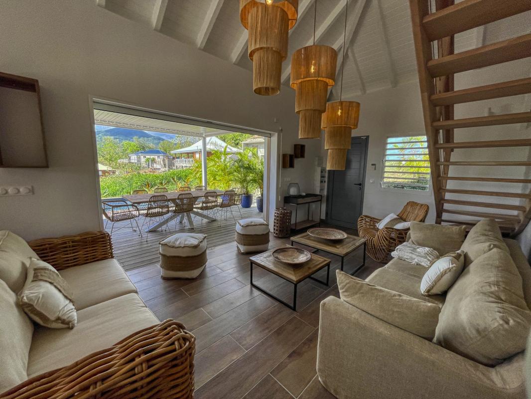Location Villa 2 chambres Bouillante Guadeloupe-salon