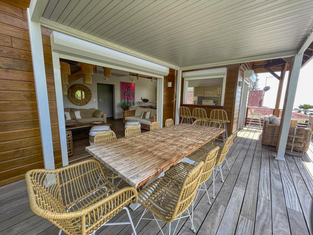 Location Villa 2 chambres Bouillante Guadeloupe-terrasse