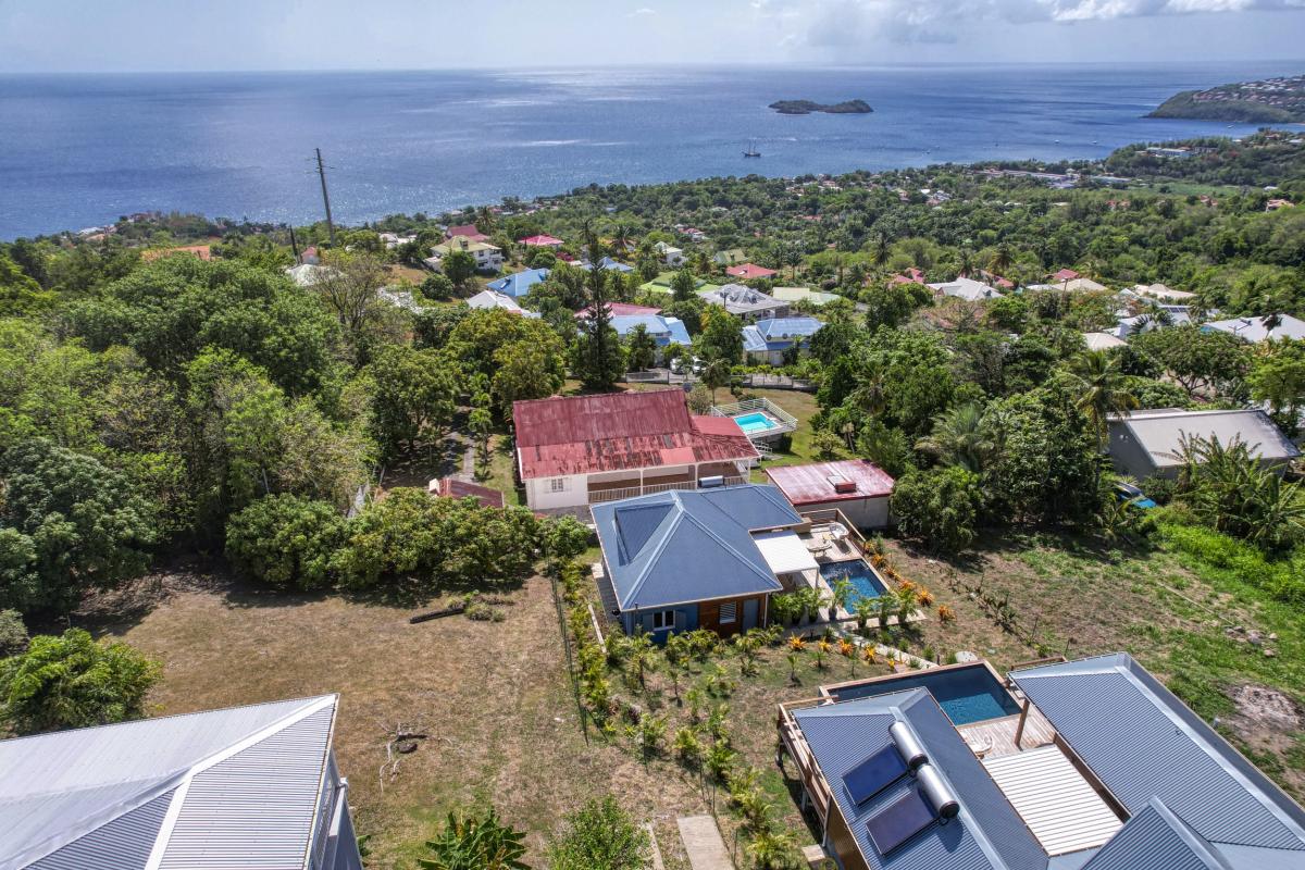 Location Villa 2 chambres Bouillante Guadeloupe-vue du ciel