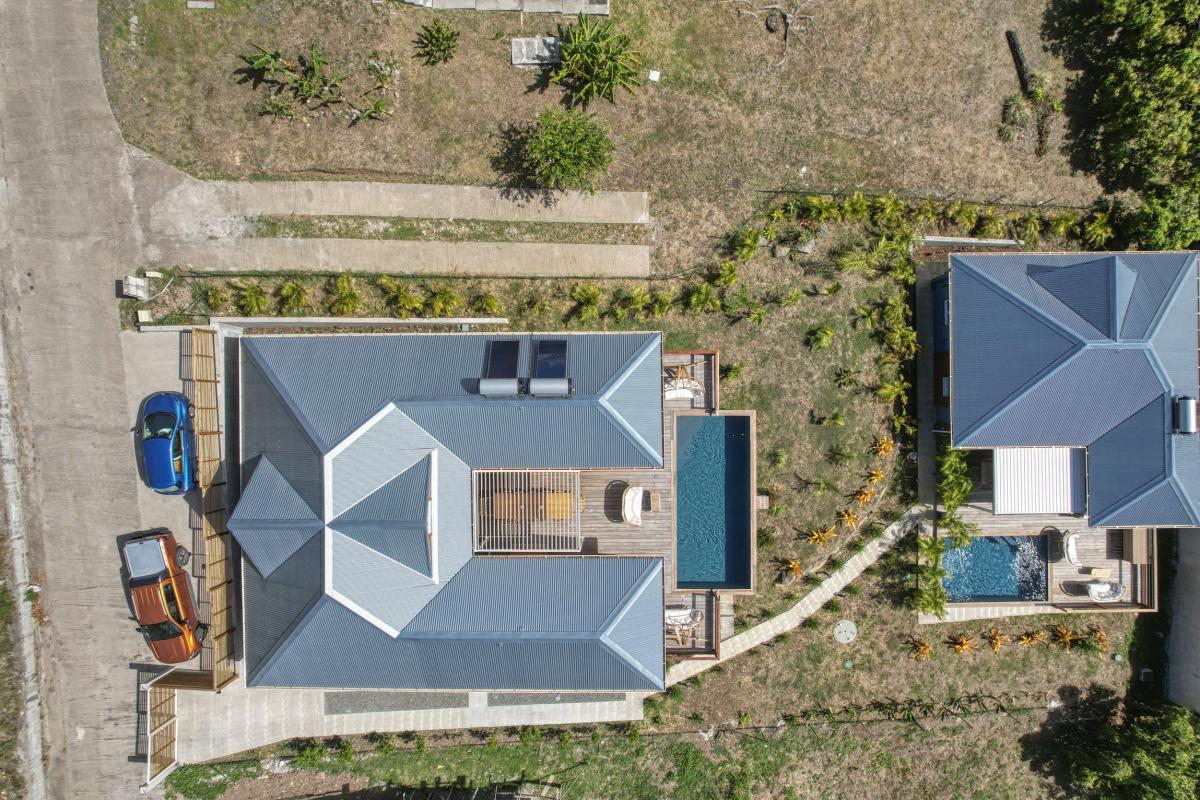 Location Villa 2 chambres Bouillante Guadeloupe-vue du ciel