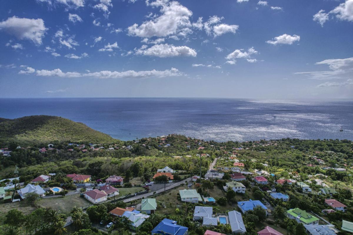 Location Villa 2 chambres Bouillante Guadeloupe-vue du ciel