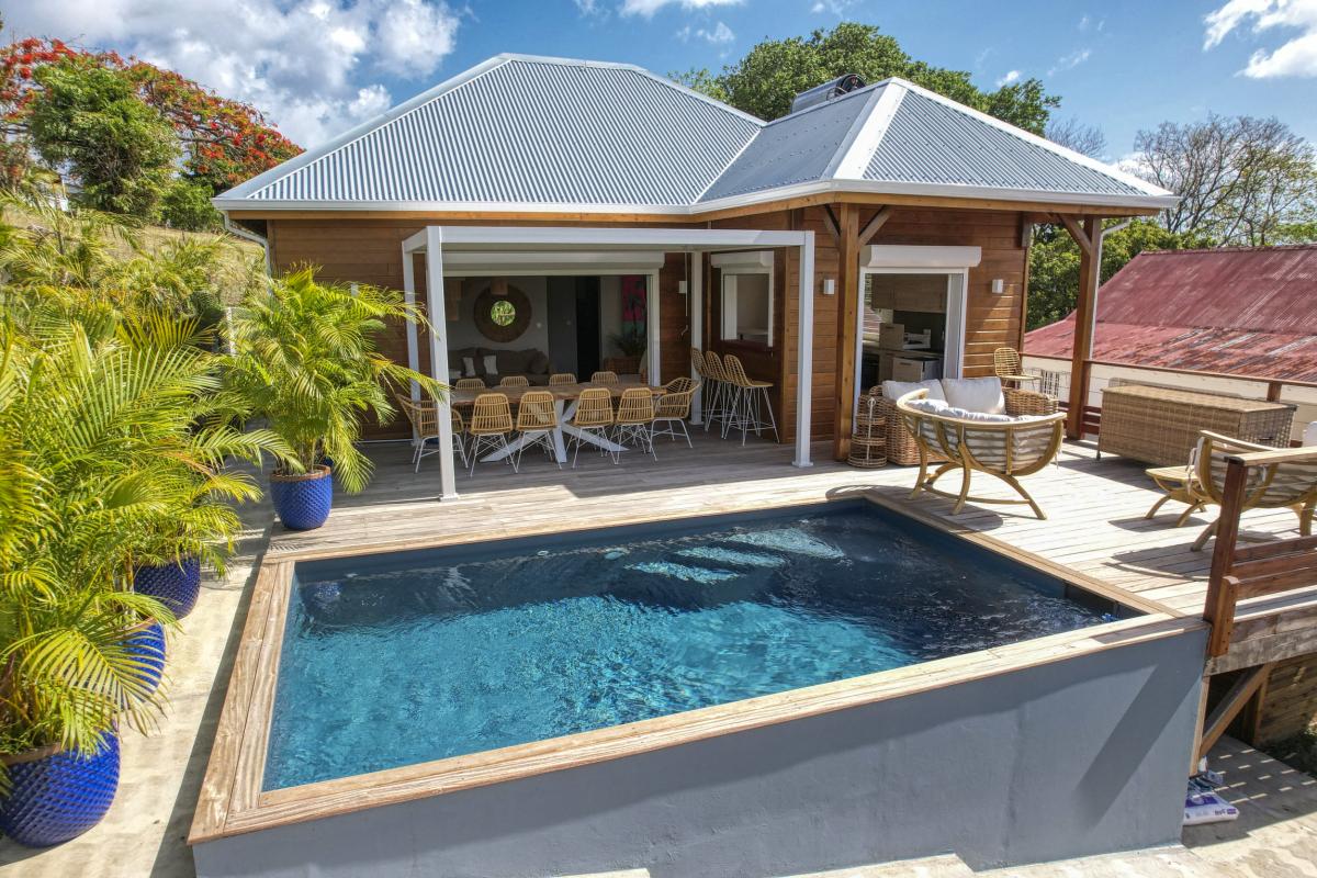 Location Villa 2 chambres Bouillante Guadeloupe-vue ensemble
