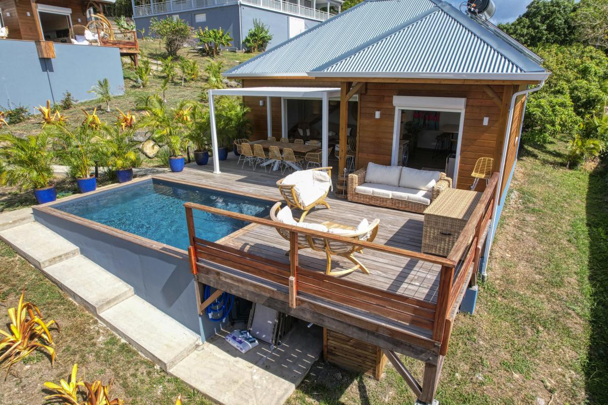 Location Villa 2 chambres Bouillante Guadeloupe-vue ensemble