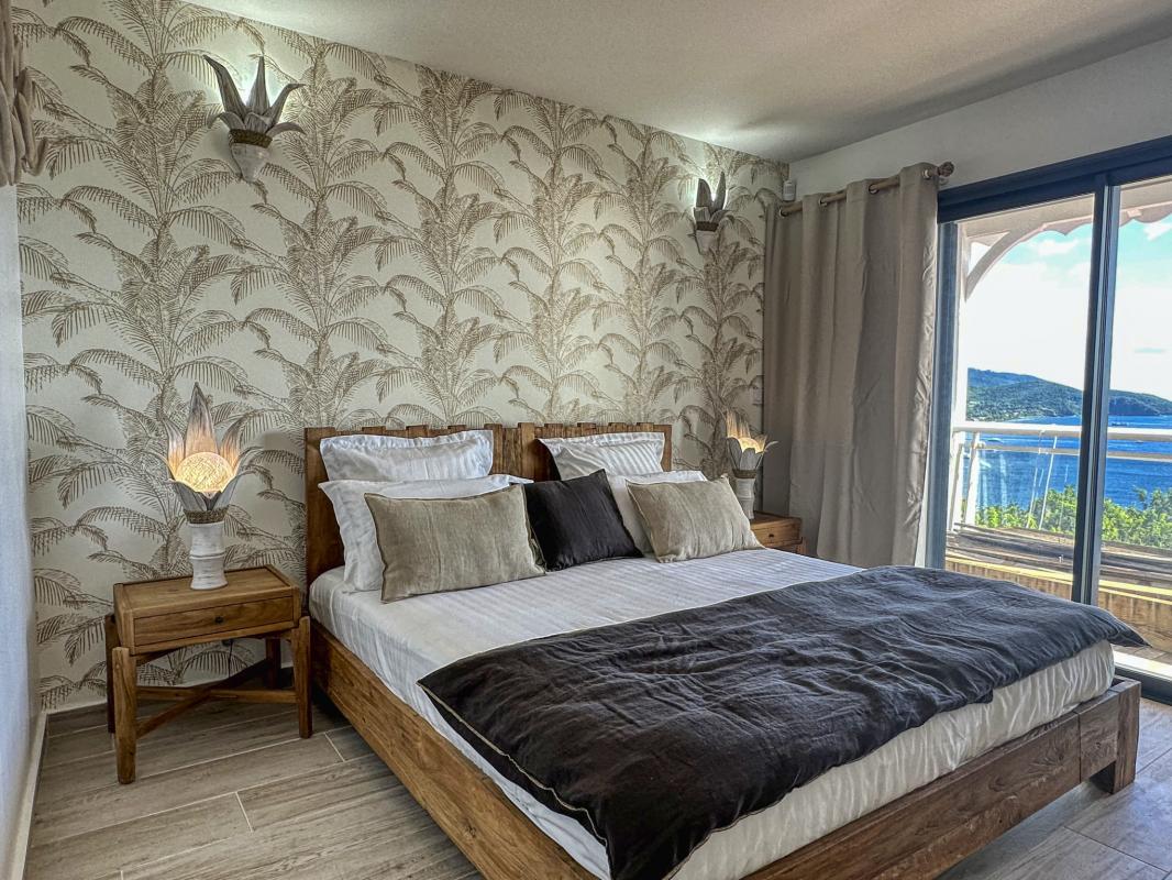 A louer villa face Ilets Pigeon Bouillante Guadeloupe_ Chambre 1 