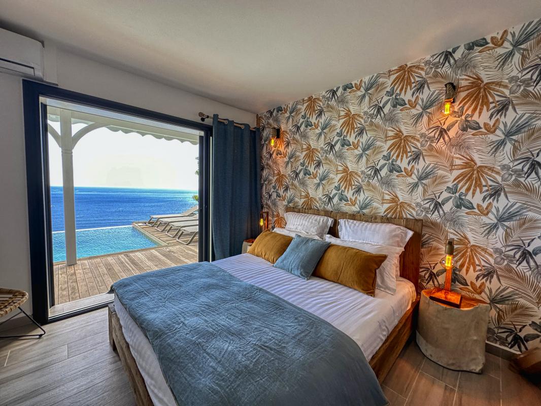 A louer villa face Ilets Pigeon Bouillante Guadeloupe_ Chambre 2 