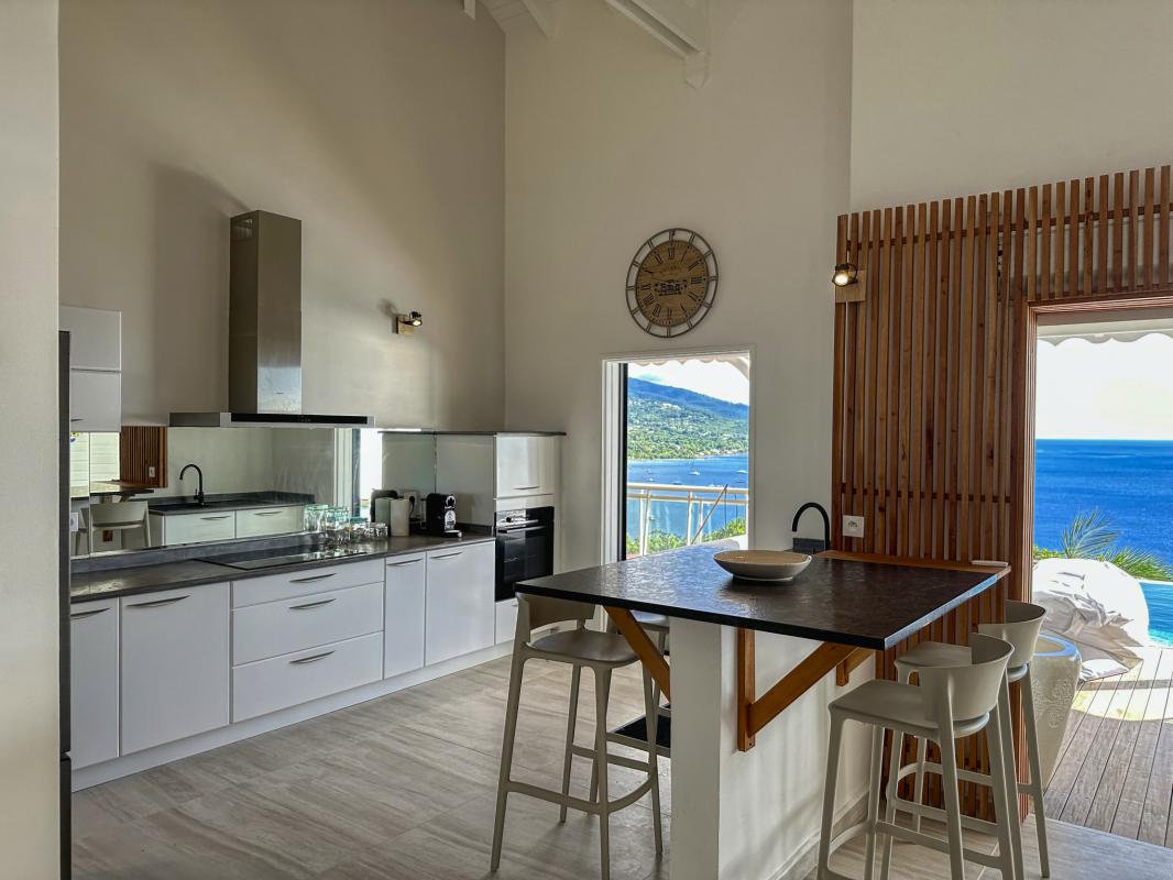 A louer villa face Ilets Pigeon Bouillante Guadeloupe_ Cuisine 