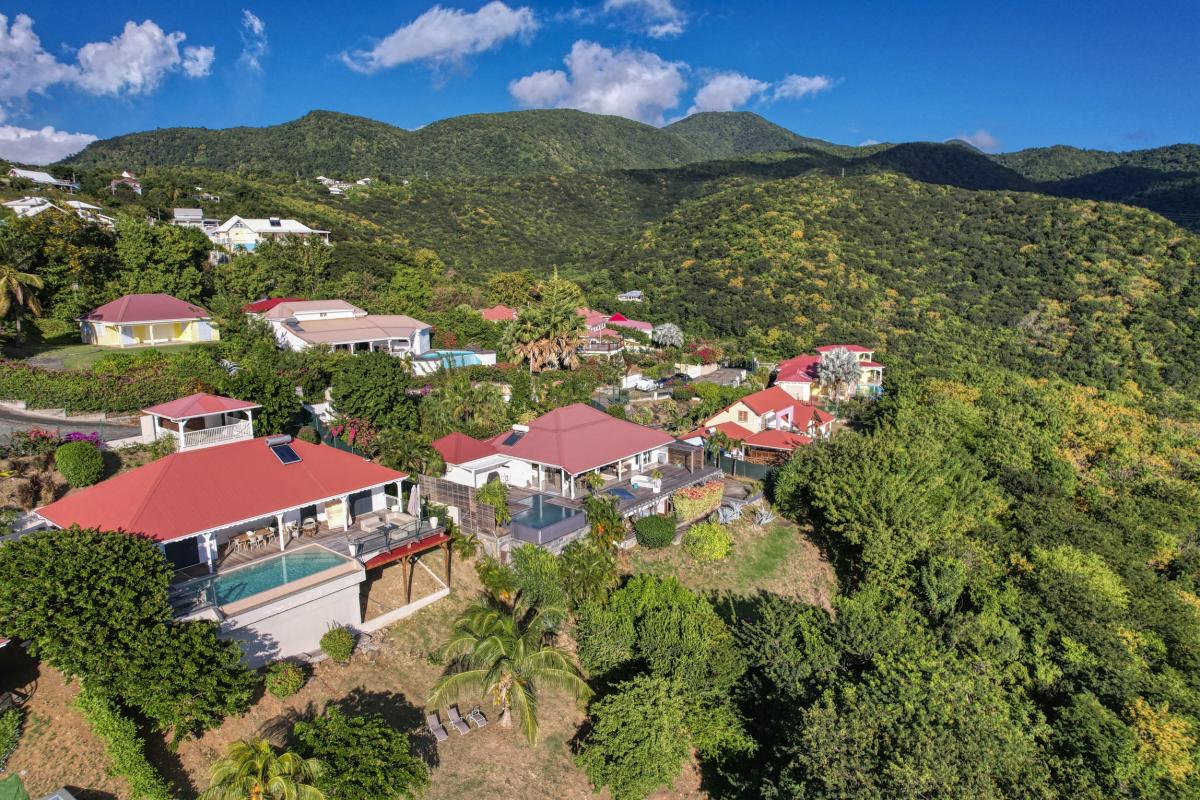 A louer villa face Ilets Pigeon Bouillante Guadeloupe_ Vue d'ensemble