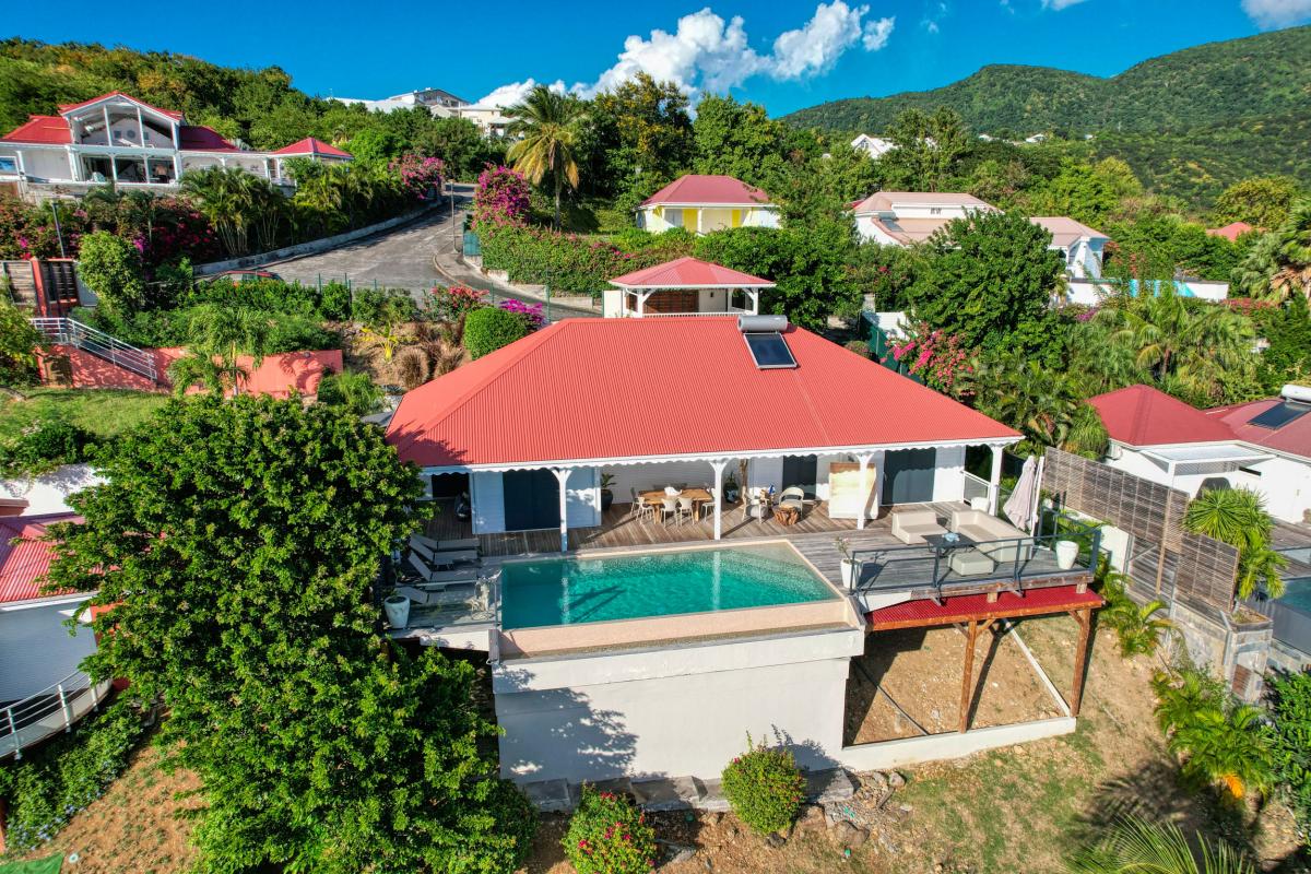 A louer villa face Ilets Pigeon Bouillante Guadeloupe_ Vue d'ensemble