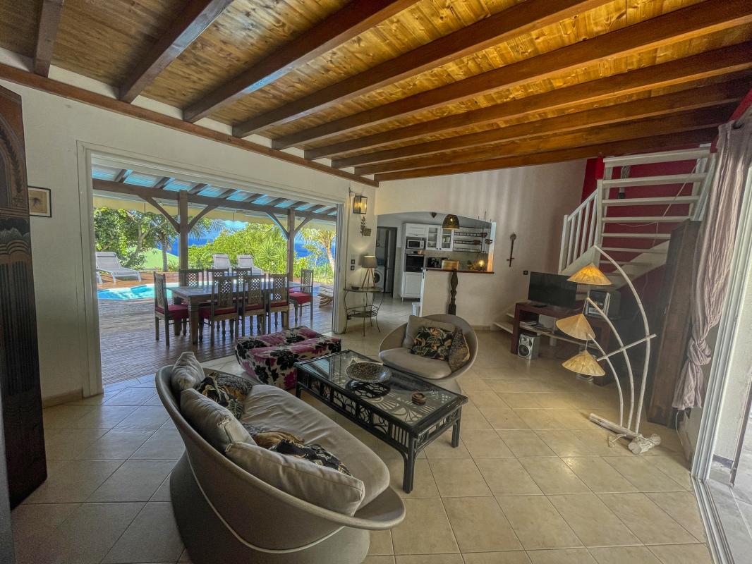 Location villa Bouillante Guadeloupe-salon
