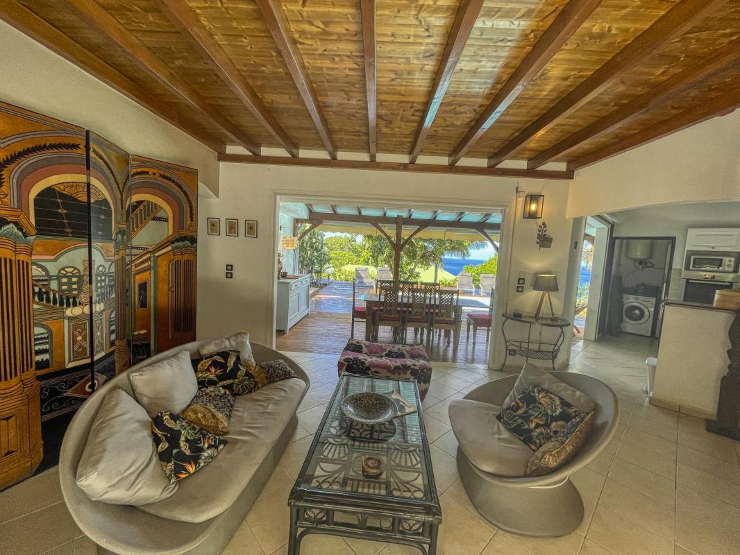 Location villa Bouillante Guadeloupe-salon