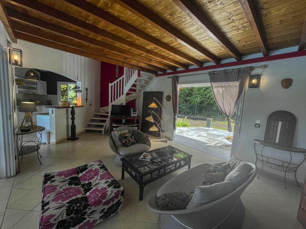 Location villa Bouillante Guadeloupe-salon