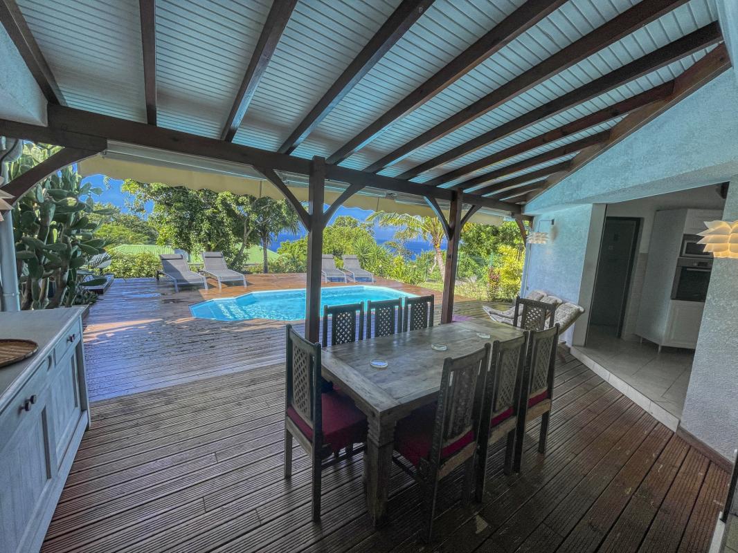 Location villa Bouillante Guadeloupe-terrasse