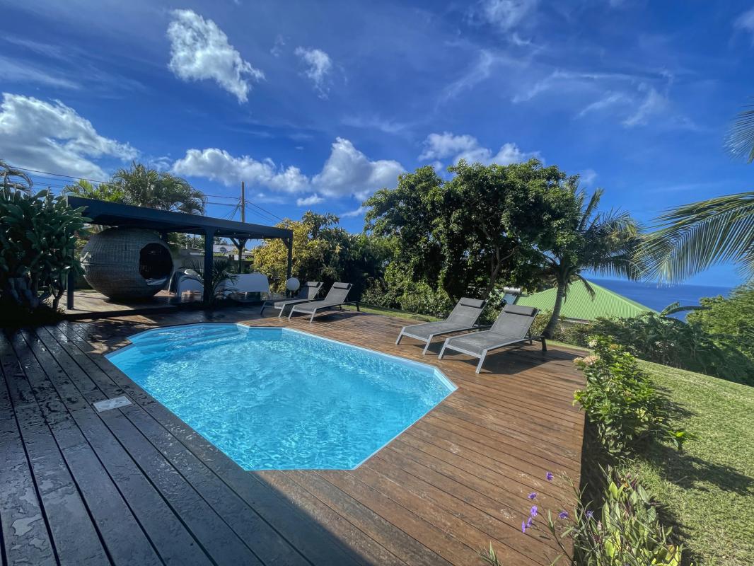 Location villa Bouillante Guadeloupe-vue mer