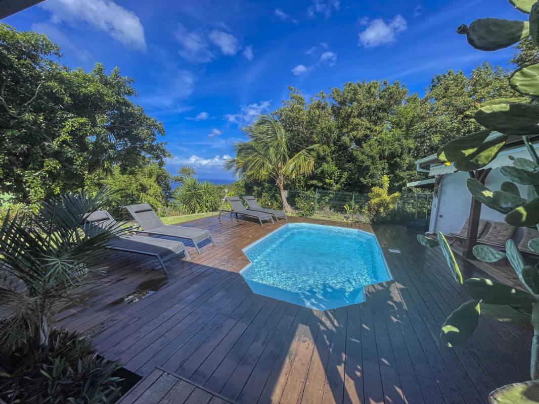 Location villa Bouillante Guadeloupe-vue mer