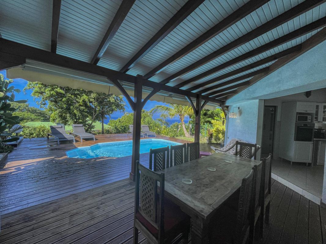 Location villa Bouillante Guadeloupe-vue mer