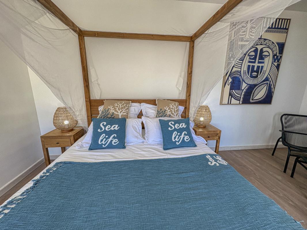 Location villa piscine Bouillante Guadeloupe_Chambre 4 RDC