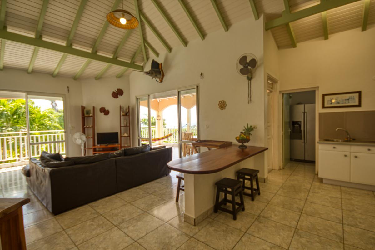 Location villa Corossol 3 chambres avec piscine et vue mer à Deshaies