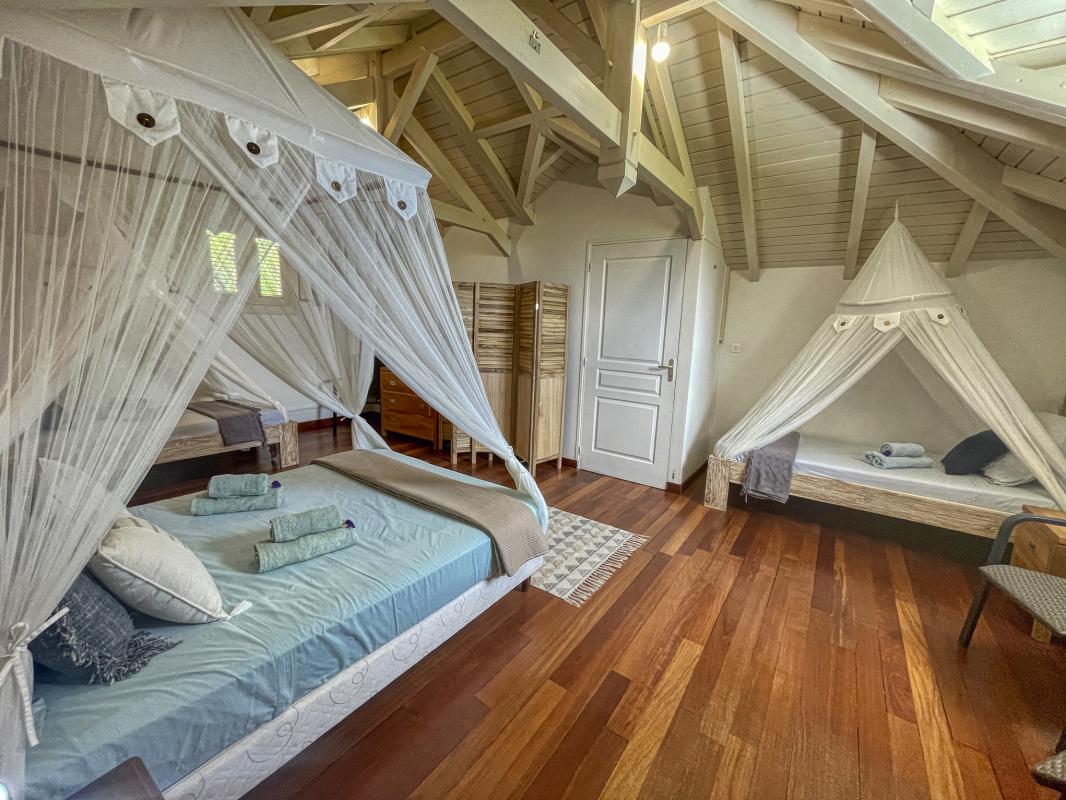 Villa Deshaies Guadeloupe__chambre étage