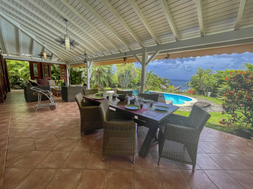 Villa Deshaies Guadeloupe__terrasse