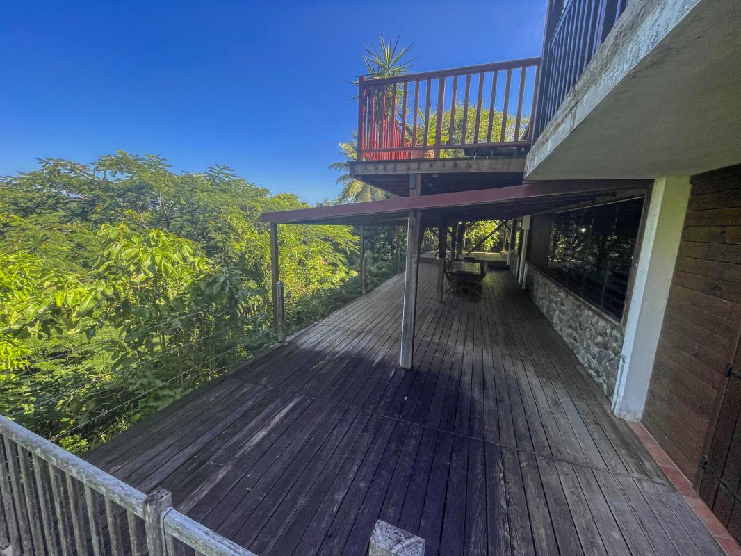Location villa avec piscine Desahies Guadeloupe_ Terrasse Bas