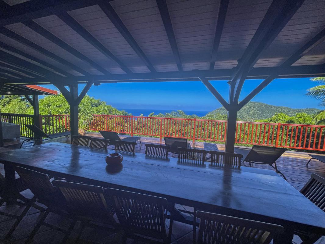 Location villa avec piscine Desahies Guadeloupe_ Terrasse 