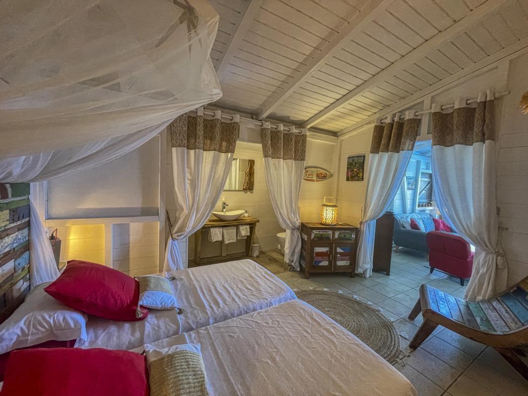 Location villa avec piscine Deshaies Guadeloupe_ Chambre 2 
