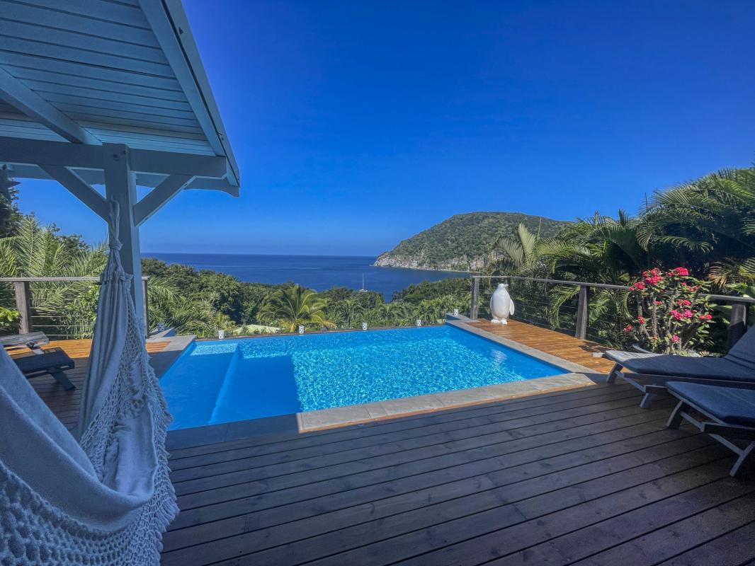Location villa avec piscine Deshaies Guadeloupe_ Piscine 