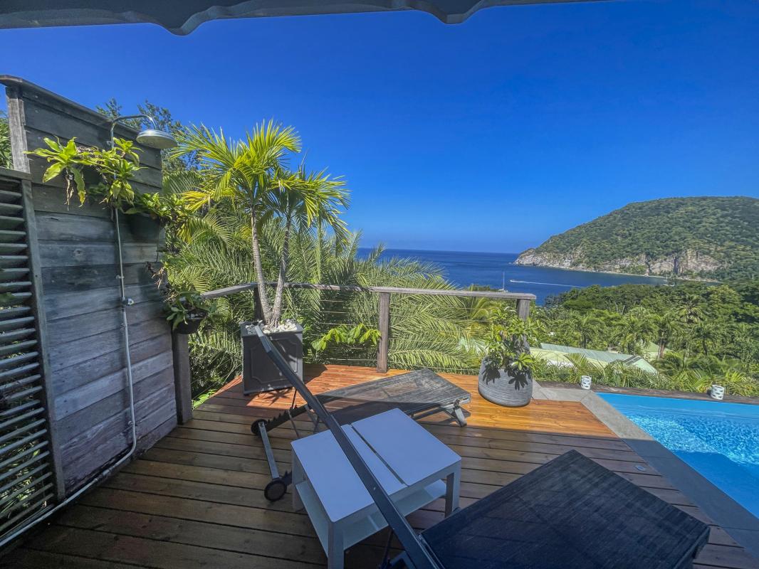 Location villa avec piscine Deshaies Guadeloupe_ Terrasse