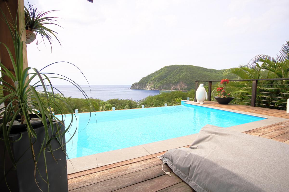 Location villa de charme à Dehaies - terrasse piscine