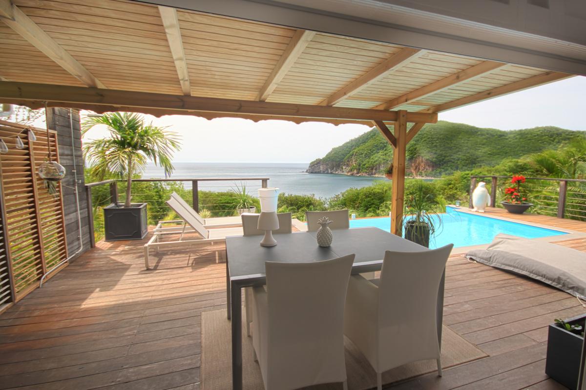 Location villa de charme à Dehaies - Vue depuis la terasse