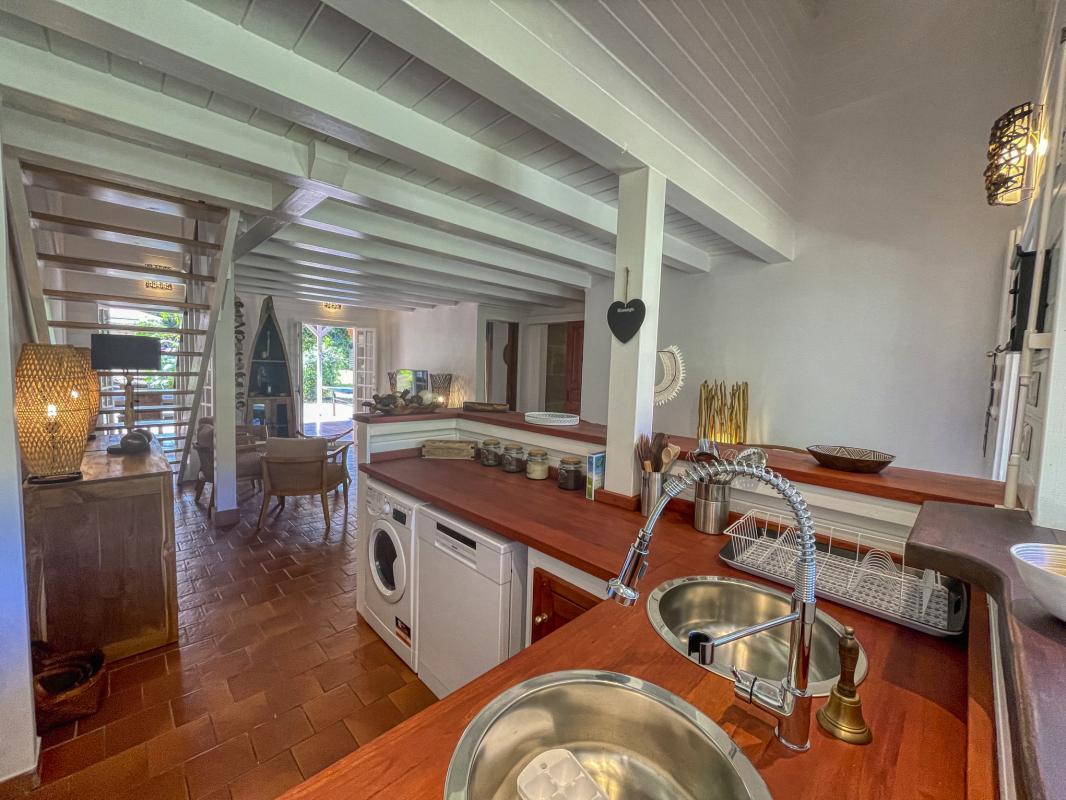 Location Villa 12 personnes Deshaies Guadeloupe-cuisine
