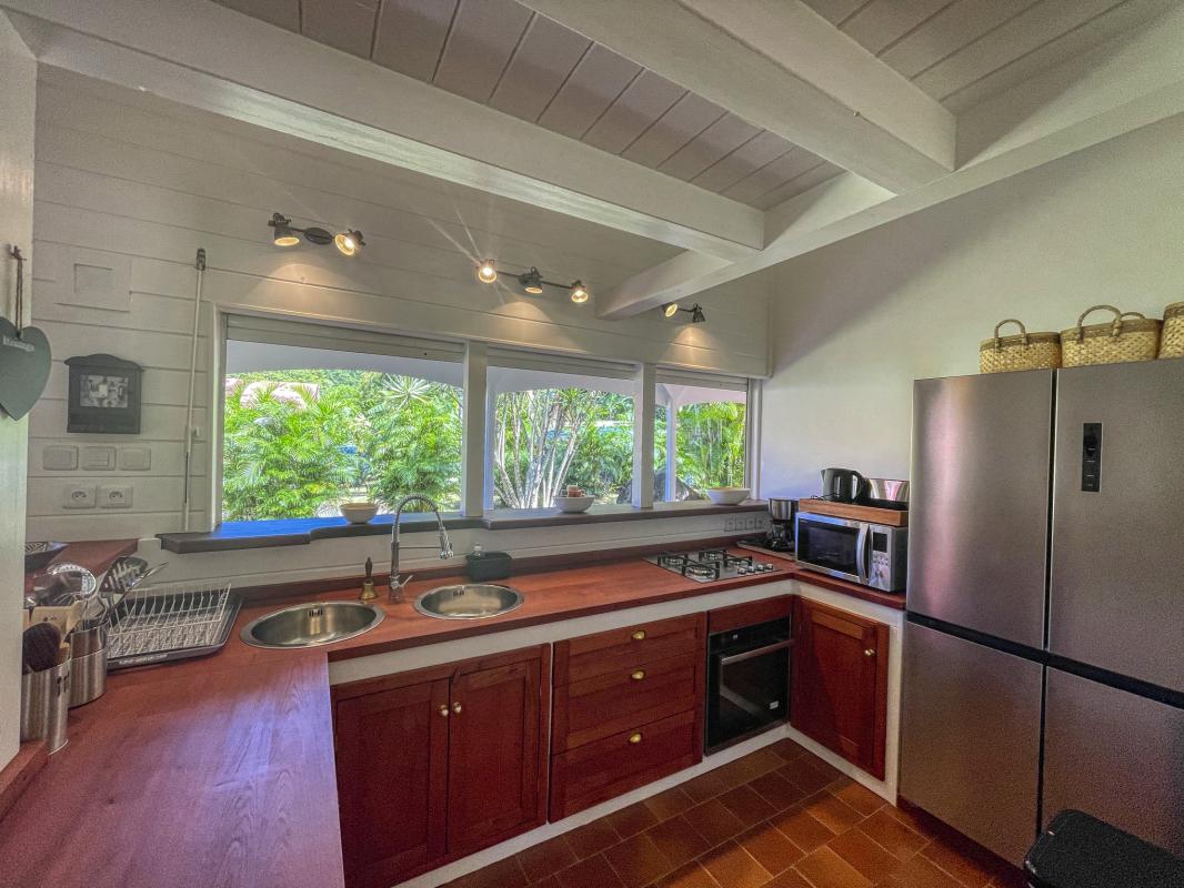 Location Villa 12 personnes Deshaies Guadeloupe-cuisine