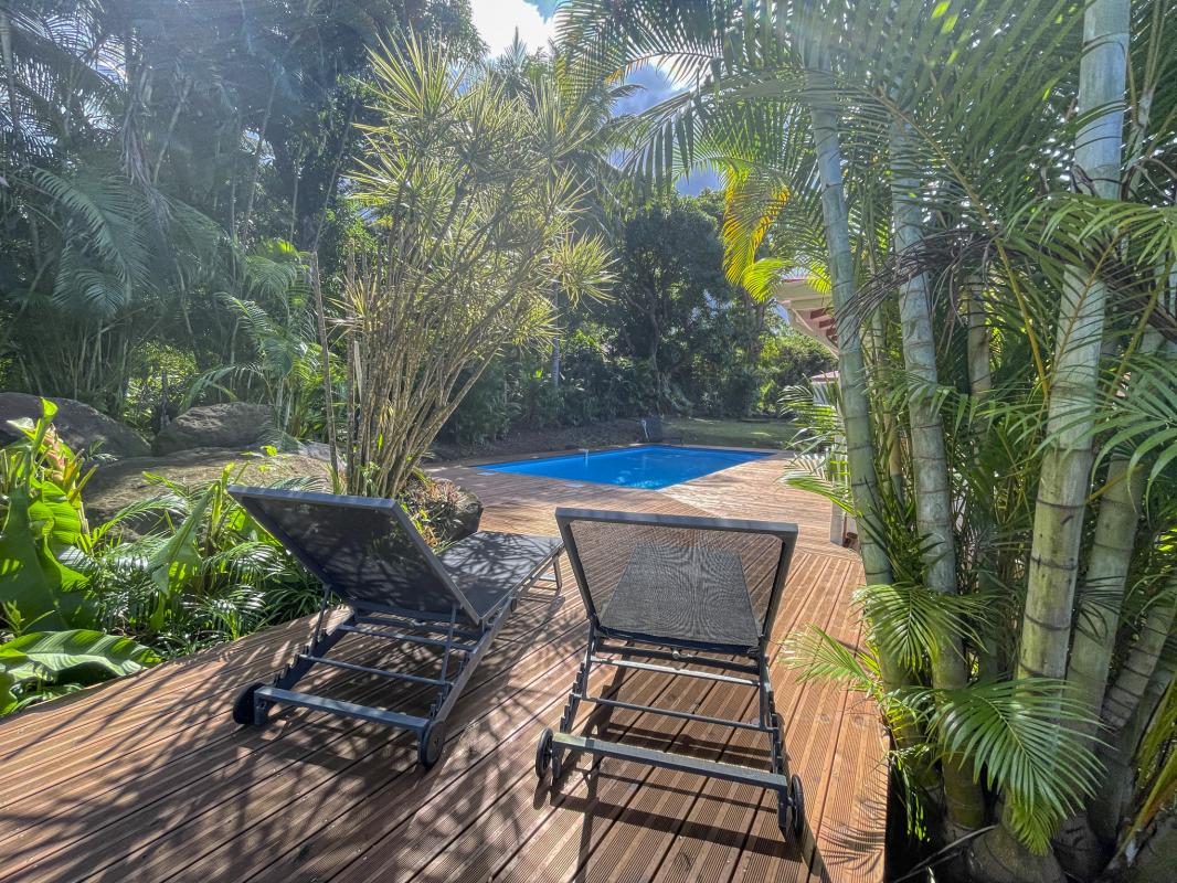 Location Villa 12 personnes Deshaies Guadeloupe-piscine