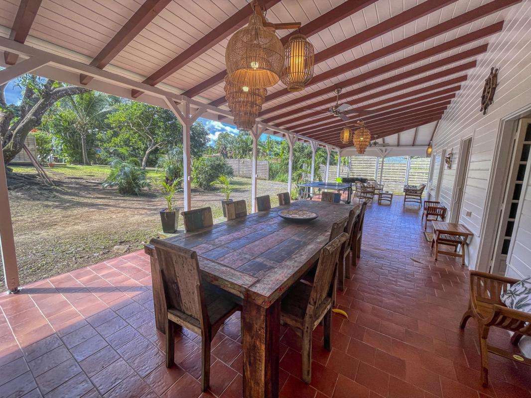 Location Villa 12 personnes Deshaies Guadeloupe-terrasse