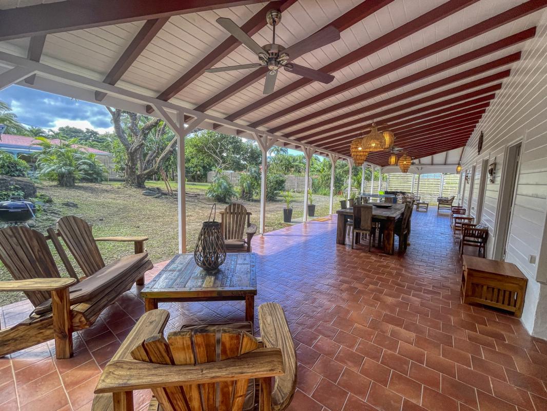 Location Villa 12 personnes Deshaies Guadeloupe-terrasse