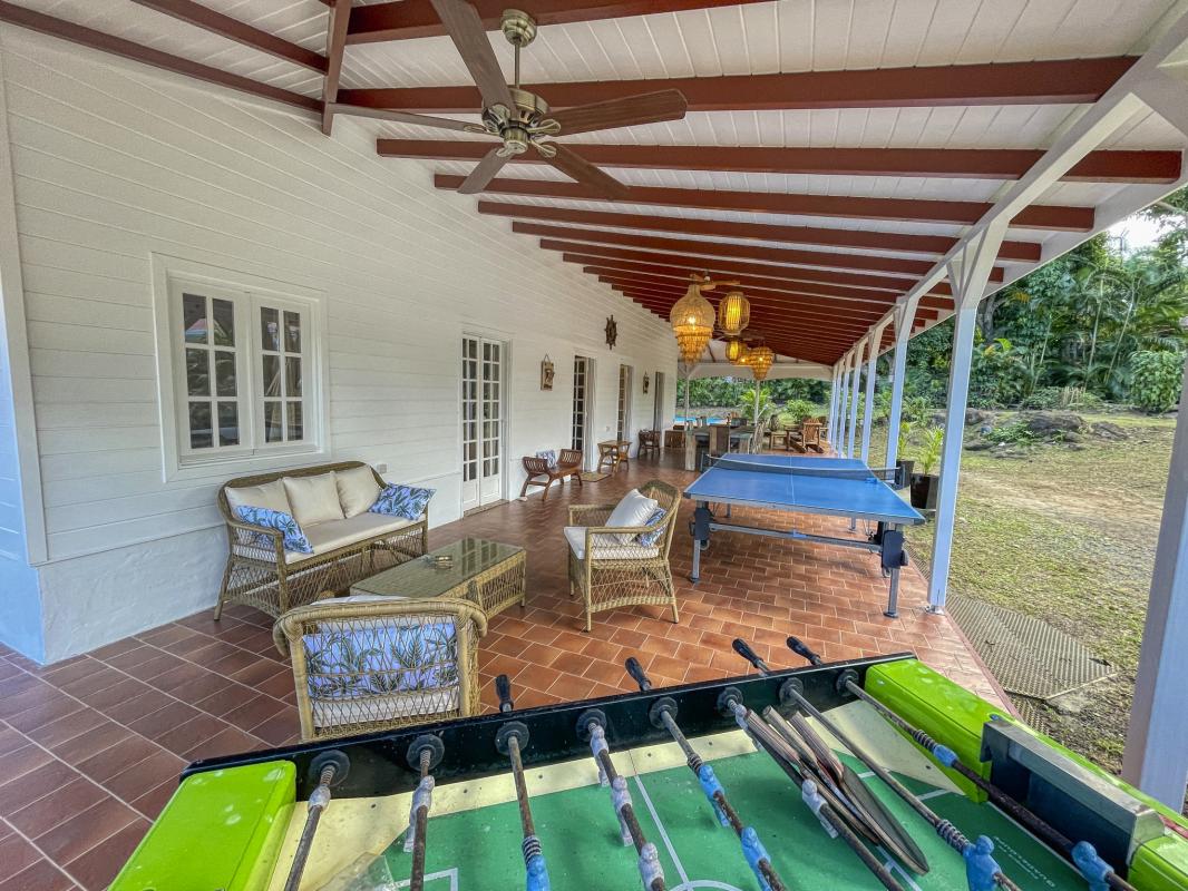 Location Villa 12 personnes Deshaies Guadeloupe-terrasse