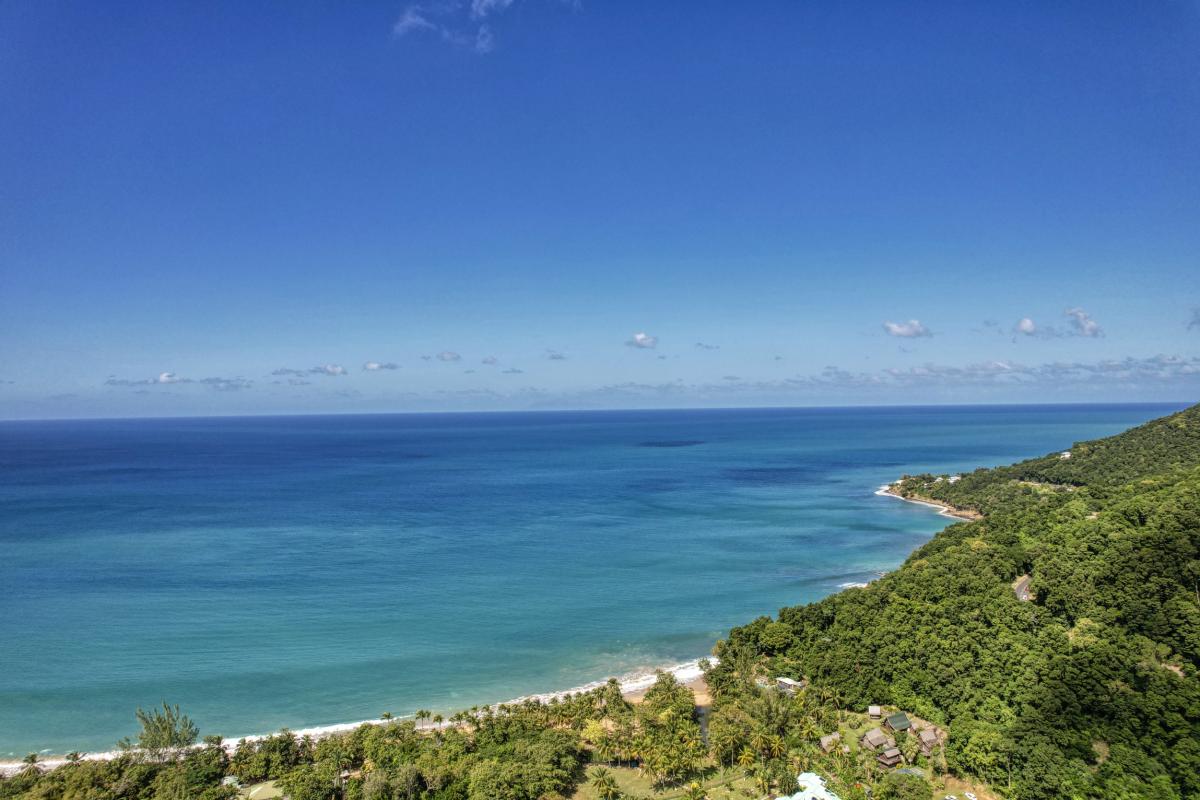 Location Villa 12 personnes Deshaies Guadeloupe-vue hauteur
