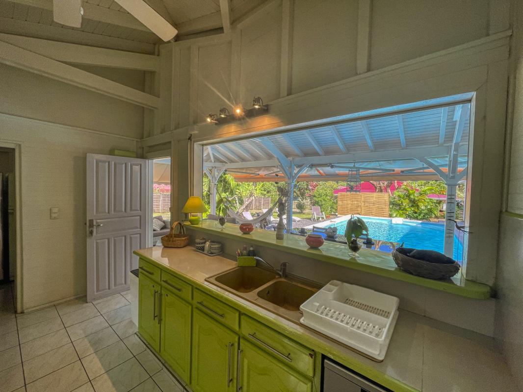 Location Villa 6 personnes Deshaies Guadeloupe-cuisine