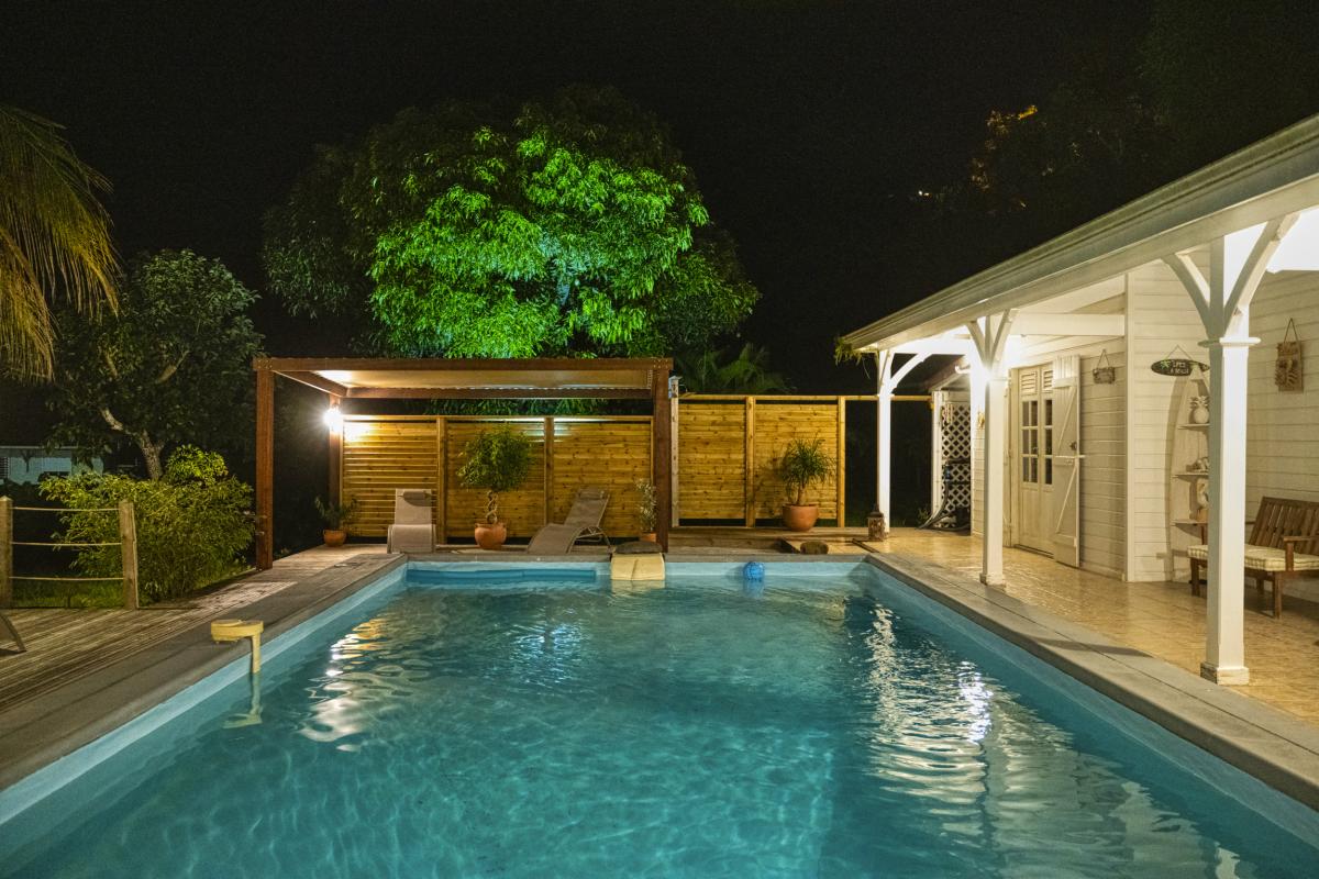 Location Villa 6 personnes Deshaies Guadeloupe-piscine