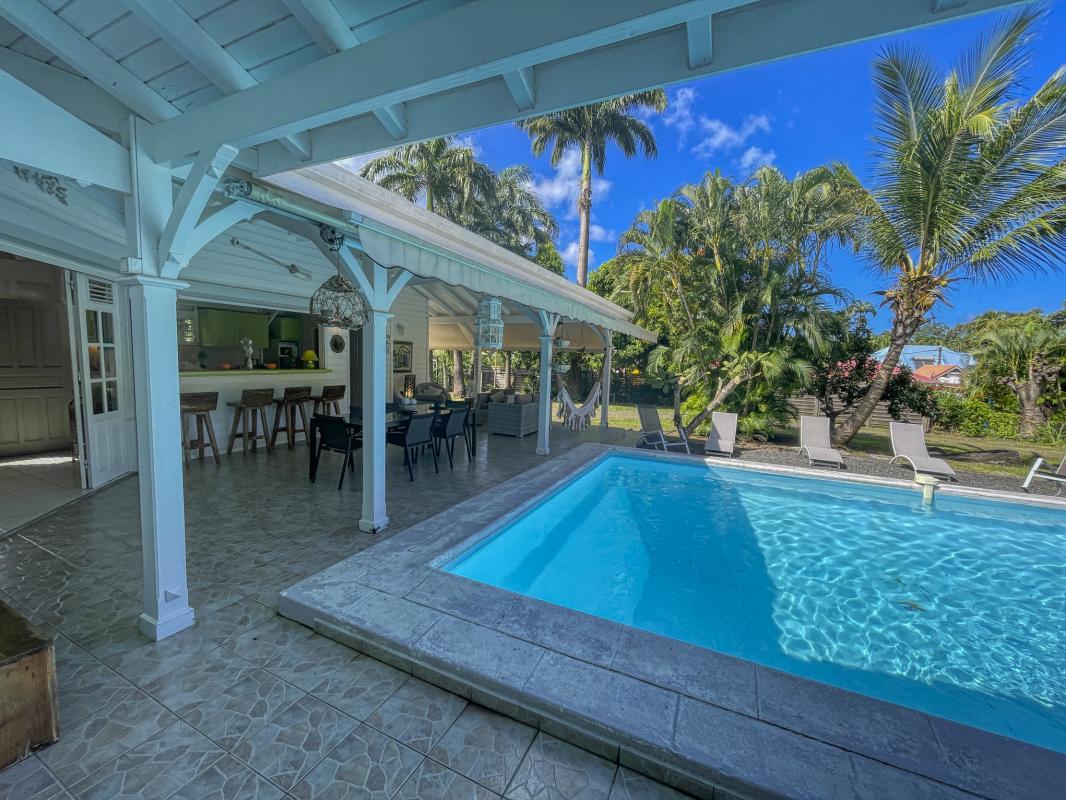 Location Villa 6 personnes Deshaies Guadeloupe-terrasse