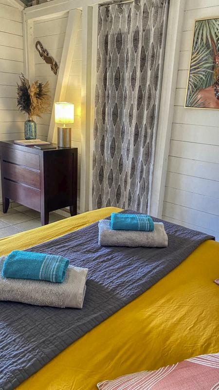 A louer villa Deshaies Guadeloupe Chambre parentale