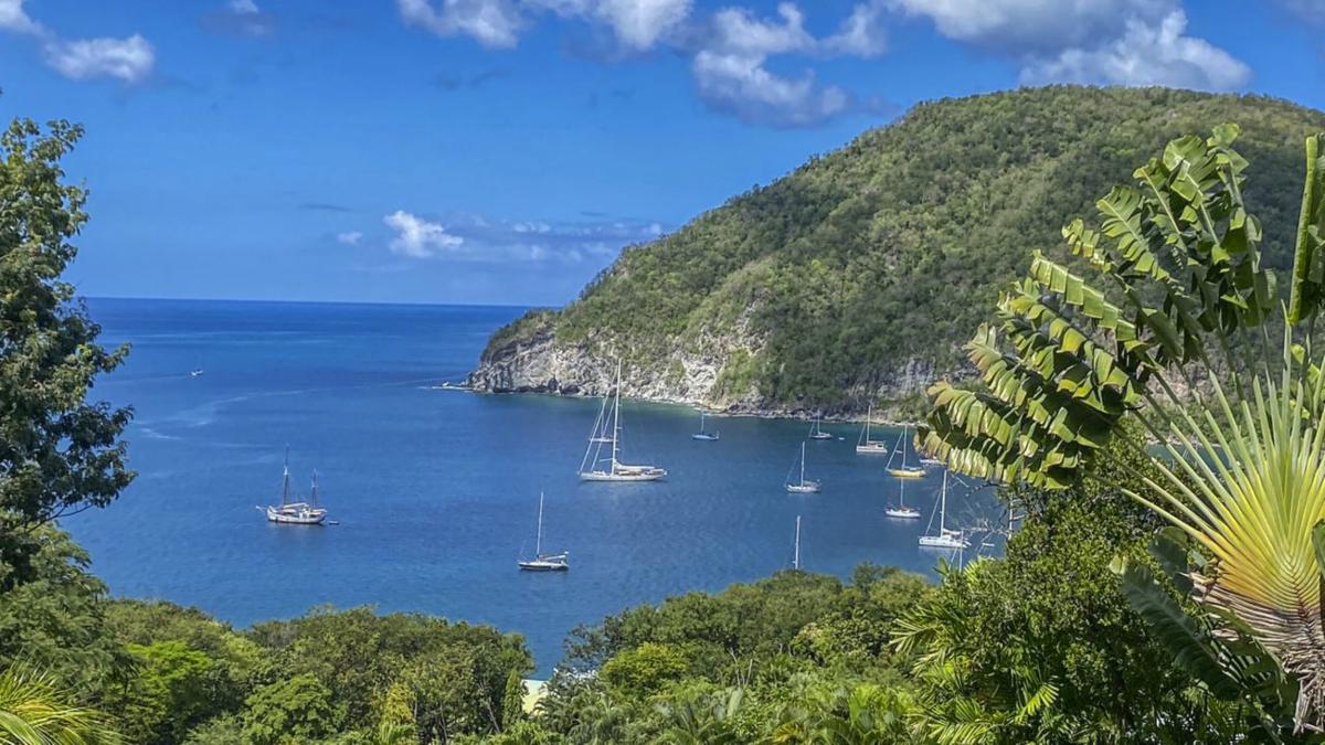 A louer villa Deshaies Guadeloupe - Vue sur la Baie de Deshaies